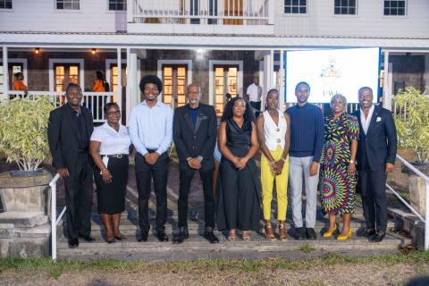 UWI Alumni Association (UWIAA) St. Kitts & Nevis Chapter Interim Executive Committee at the Meet & Mingle Event