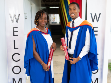 St Lucia Graduates pose for picture