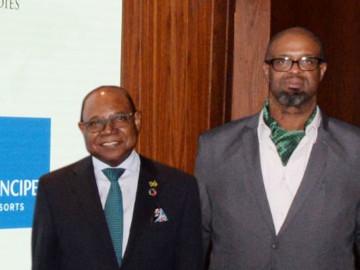 The Honourable Edmund Bartlett, Jamaica’s Minister of Tourism for Jamaica and Professor Lloyd Waller, UWI Professor and Executive Director of the Global Tourism Resilience and Crisis Management Centre (GTRCMC)