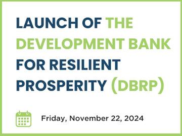 UWI hosts launch of Development Bank for Resilient Prosperity