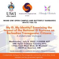 The implication of the new identification card - the Trident Identity Card - on Barbadian transgender people, allies and family members.